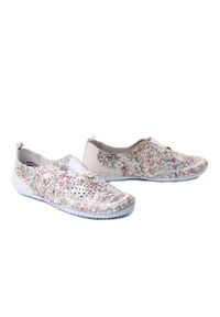 Rieker - RIEKER 43663-90 multi, półbuty damskie. Kolor: wielokolorowy. Materiał: skóra, guma #1
