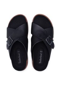 Timberland Klapki Amalfi Vibes Cross Slide TB0A2B65015 Czarny. Kolor: czarny. Materiał: skóra #7