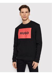 Hugo Bluza Duragol222 50467944 Czarny Regular Fit. Kolor: czarny. Materiał: bawełna