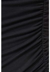 Abercrombie & Fitch body damskie kolor czarny z półgolfem. Kolor: czarny. Materiał: dzianina. Długość: krótkie. Wzór: gładki #2