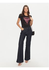 Guess T-Shirt W4BI19 J1314 Czarny Slim Fit. Kolor: czarny. Materiał: bawełna #2