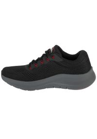 skechers - Buty sportowe Sneakersy męskie, Arch Fit 2.0 - The Keep. Zapięcie: sznurówki. Kolor: czarny. Materiał: materiał. Szerokość cholewki: normalna