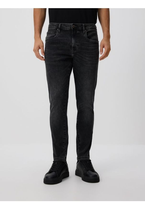 Reserved - Jeansy skinny fit - szary. Kolor: szary