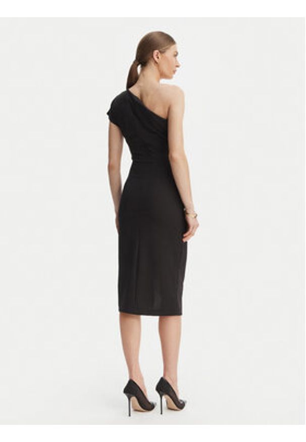 Rinascimento Sukienka koktajlowa CFC0127793003 Czarny Slim Fit. Kolor: czarny. Materiał: syntetyk. Styl: wizytowy