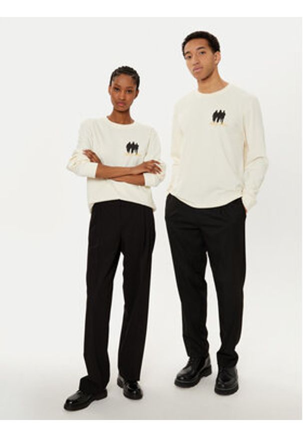 Filling Pieces Longsleeve Unisex United by Generations 8049987 Écru Regular Fit. Materiał: bawełna. Długość rękawa: długi rękaw