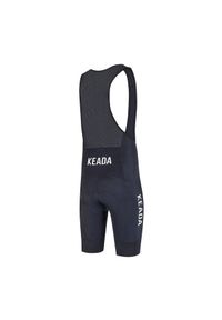 KEADA SPORTS - Męskie spodnie kolarskie z szelkami Essential – Czarne. Kolor: czarny. Długość: długie. Sport: kolarstwo