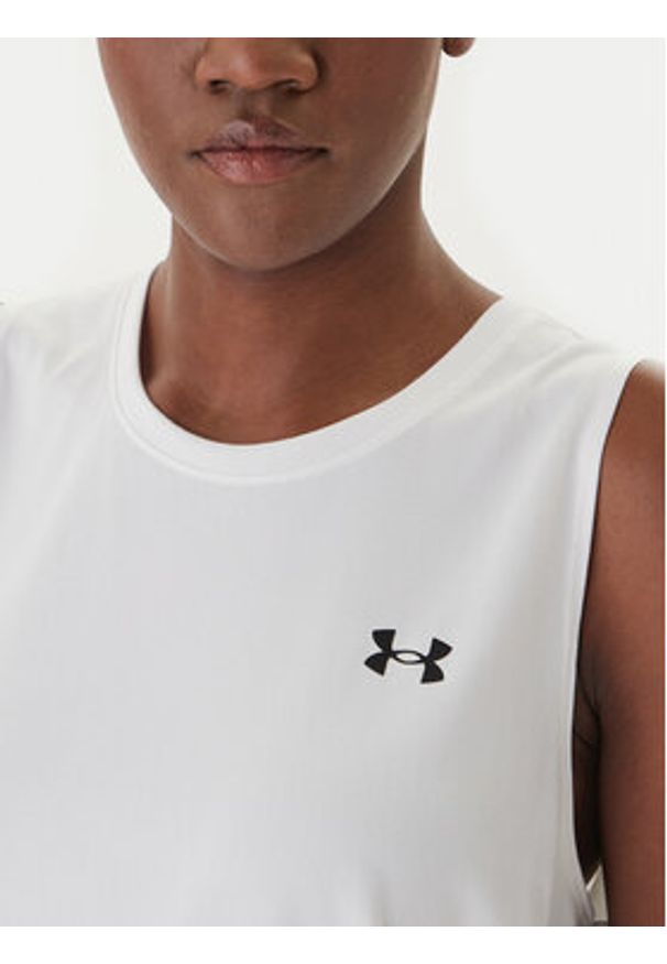 Under Armour Koszulka techniczna Tech™ 1383655 Biały Loose Fit. Kolor: biały. Materiał: syntetyk
