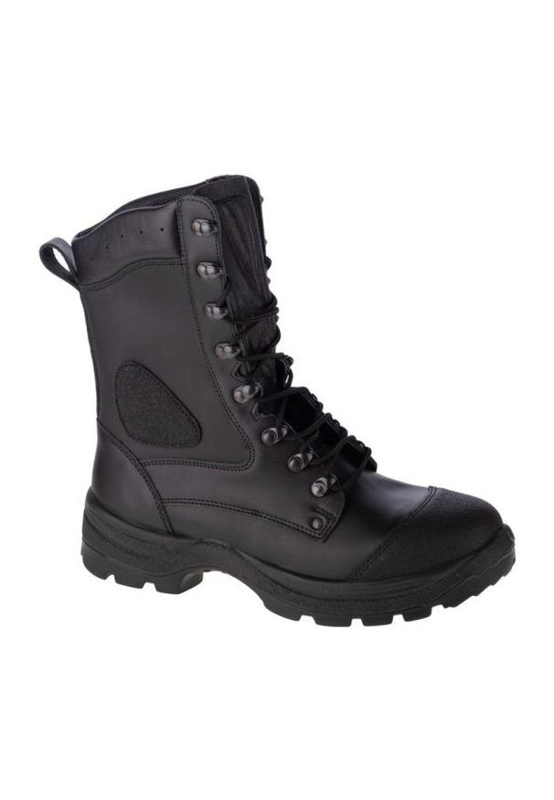 Buty Protektor Viking M 000-902 czarne. Kolor: czarny. Materiał: skóra, syntetyk. Szerokość cholewki: normalna. Sezon: zima