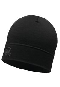 Czapka dla dorosłych Buff Merino Lightweight Beanie. Kolor: szary, wielokolorowy, czarny. Materiał: wełna. Styl: sportowy #1