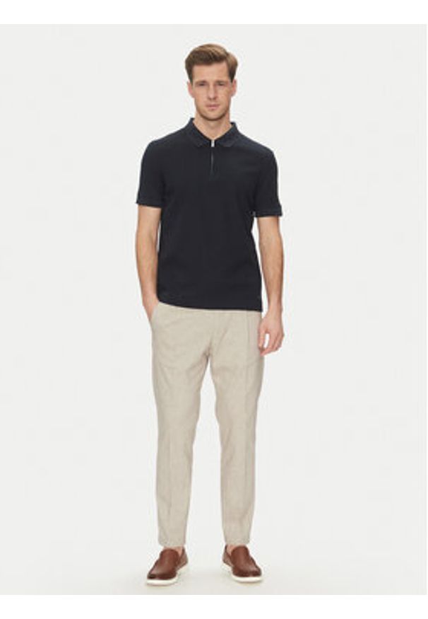 JOOP! Polo 17 JJ-34Brody 30045546 Granatowy Modern Fit. Typ kołnierza: polo. Kolor: niebieski. Materiał: bawełna