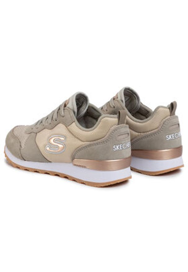 skechers - Skechers Sneakersy Golden Gurl 111/TPE Szary. Kolor: szary. Materiał: materiał