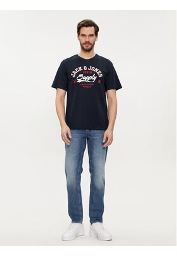 Jack & Jones - Jack&Jones Komplet 5 t-shirtów Logo 12257007 Kolorowy Standard Fit. Materiał: bawełna. Wzór: kolorowy