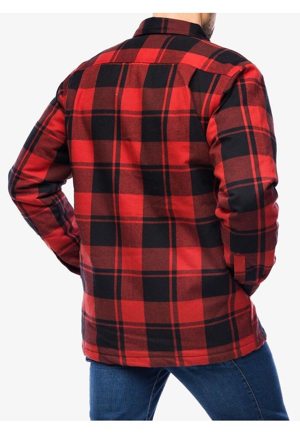 Koszula turystyczna męska Carhartt Flannel Sherpa-Lined Shirt Jac. Kolor: czerwony