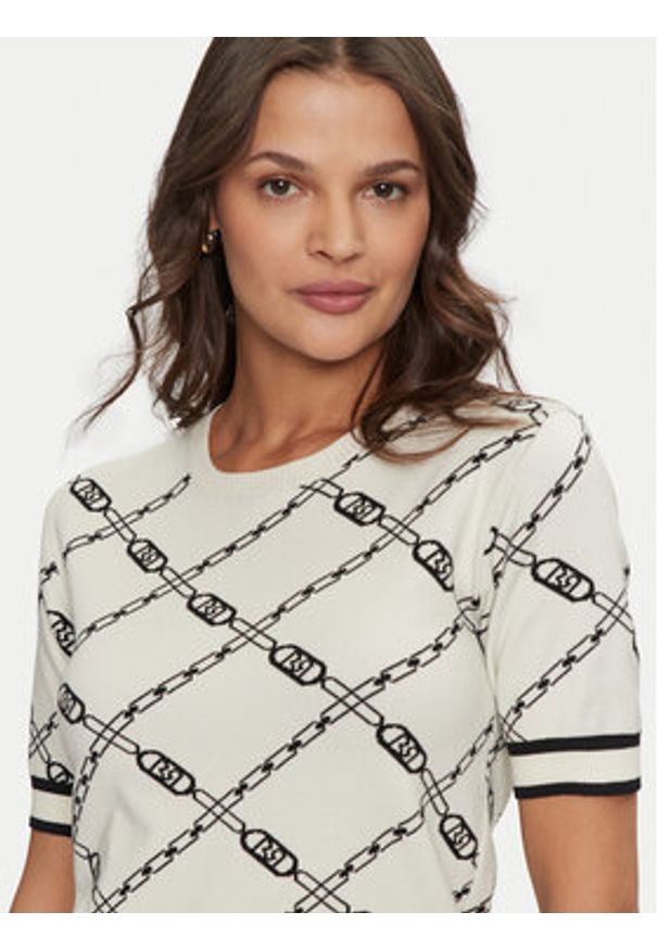 Rinascimento Sweter CFM0011632003 Écru Regular Fit. Materiał: wiskoza