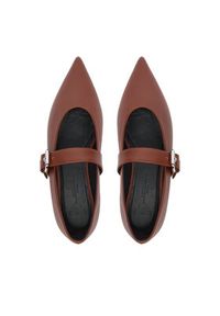 Weekend Max Mara Baleriny 2615521054650 Brązowy. Kolor: brązowy. Materiał: skóra #4