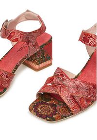 Laura Vita Sandały Jacqueso 03 Czerwony. Kolor: czerwony. Materiał: skóra #5