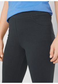 bonprix - Spodnie jazzowe, z elastycznego materiału z bawełną organiczną. Kolor: czarny. Materiał: materiał, bawełna #2