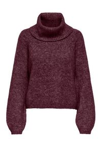 only - ONLY Golf Gila 15358571 Fioletowy Regular Fit. Typ kołnierza: golf. Kolor: fioletowy. Materiał: syntetyk #2