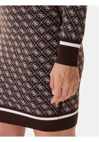 Guess Sukienka dzianinowa W5BK25 Z3JD2 Brązowy Slim Fit. Kolor: brązowy. Materiał: syntetyk #3