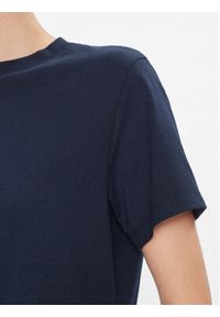Tommy Jeans T-Shirt Badge DW0DW17391 Granatowy Boxy Fit. Kolor: niebieski. Materiał: syntetyk, bawełna #5