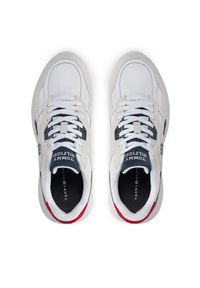 TOMMY HILFIGER - Tommy Hilfiger Sneakersy Modern Runner Lth Mix FM0FM04878 Biały. Kolor: biały. Materiał: materiał #3