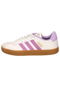 Adidas - Trenerzy damscy adidas VL Court 3.0. Kolor: szary, wielokolorowy, brązowy, biały. Materiał: skóra #2