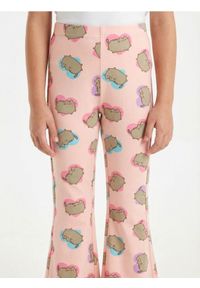 Sinsay - Spodnie flare ze wzorem Pusheen The Cat - różowy. Kolor: różowy #1