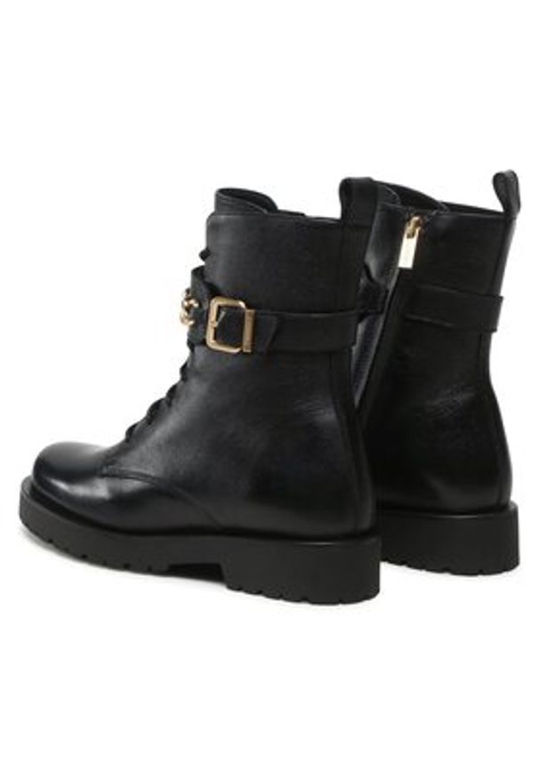 TwinSet - TWINSET Trzewiki 232TCP060 Czarny. Kolor: czarny. Materiał: skóra