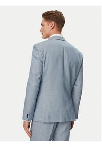 Hugo - HUGO Garnitur Arti/Hesten242V1X 50559671 Niebieski jasny Extra Slim Fit. Kolor: niebieski. Materiał: len #7
