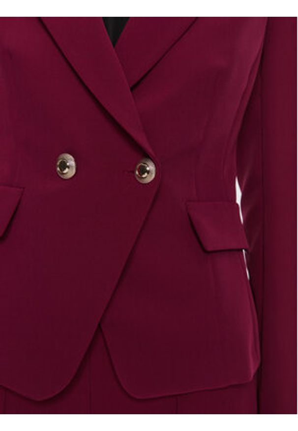 Rinascimento Marynarka CFC0119983003 Bordowy Regular Fit. Kolor: czerwony. Materiał: syntetyk