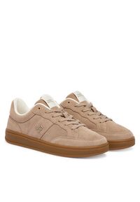 TOMMY HILFIGER - Tommy Hilfiger Sneakersy Th Heritage Court Sneaker Suede FW0FW09266 Beżowy. Kolor: beżowy. Materiał: zamsz, skóra #2
