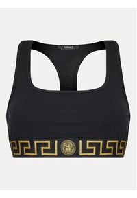 VERSACE - Versace Biustonosz top AUD01039 1A10011 Czarny. Kolor: czarny. Materiał: bawełna #7