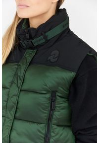 Invicta - INVICTA Zielony puchowy krótki bezrękawnik damski, Rozmiar L. Kolor: zielony. Materiał: puch. Długość rękawa: bez rękawów. Długość: krótkie #3