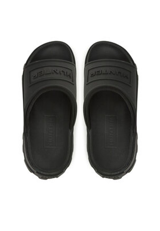 Hunter Klapki HFRU0007251 Czarny. Kolor: czarny. Materiał: syntetyk