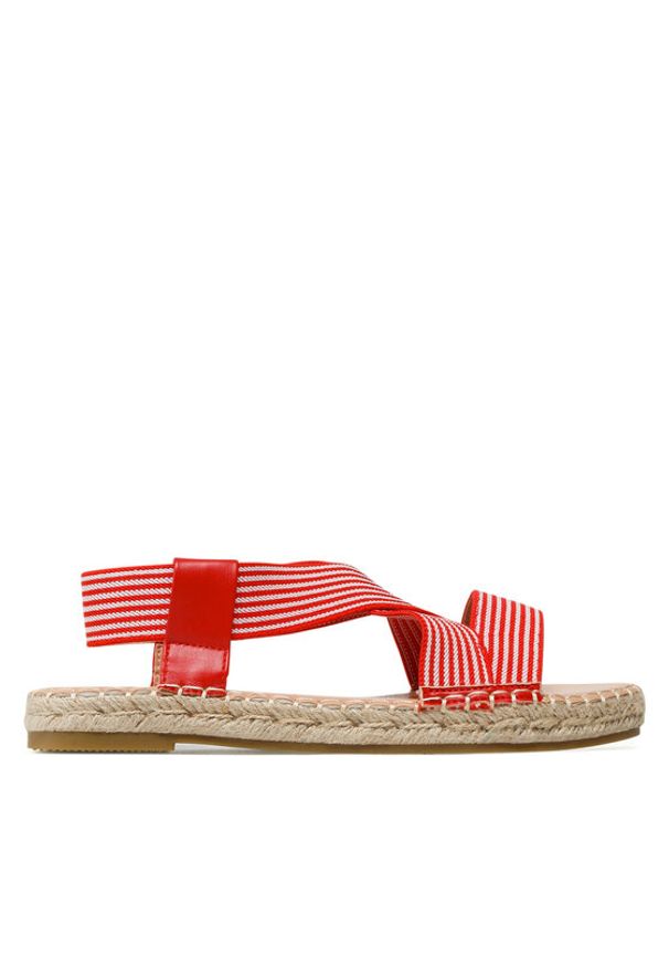 Jenny Fairy Espadryle WSS990-91 Czerwony. Kolor: czerwony. Materiał: materiał