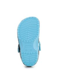 Klapki Crocs Classic Spray camo Clog Jr 208305-441 niebieskie. Okazja: na plażę. Kolor: niebieski. Materiał: materiał. Styl: wakacyjny #5