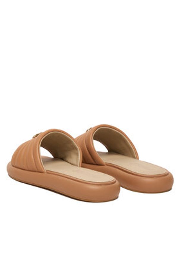 Pinko - PINKO Klapki Fiona 03 SD0525 P003 Beżowy. Kolor: beżowy. Materiał: skóra