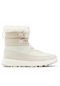 columbia - Columbia Śniegowce Slopeside Peak Luxe 2104991 Écru. Materiał: zamsz, skóra #1