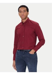 BOSS Koszula H-Roan 50544917 Czerwony Slim Fit. Kolor: czerwony. Materiał: bawełna