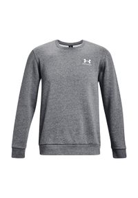 Bluza fitness męska Under Armour Essential Fleece Crew. Kolor: szary. Sport: fitness