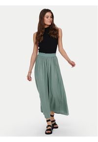 only - ONLY Spódnica maxi Venedig 15164606 Zielony Regular Fit. Kolor: zielony. Materiał: wiskoza
