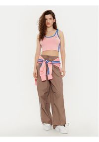 Adidas - adidas Spodnie dresowe 3-Stripes JD3126 Beżowy Loose Fit. Kolor: beżowy. Materiał: syntetyk #4
