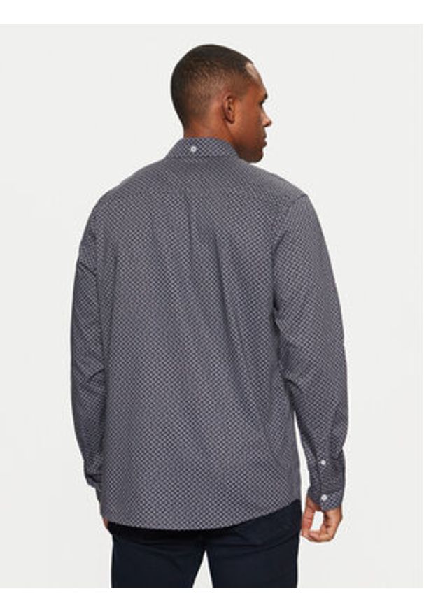 Tom Tailor Koszula 1043806 Granatowy Regular Fit. Kolor: niebieski. Materiał: bawełna