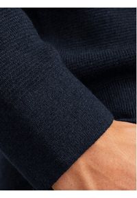 Jack & Jones - Jack&Jones Sweter Milano 12259666 Granatowy Relaxed Fit. Kolor: niebieski. Materiał: bawełna #5
