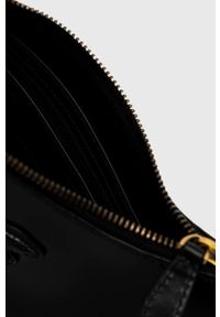 Pinko torebka skórzana kolor czarny. Kolor: czarny. Materiał: skórzane. Rodzaj torebki: na ramię #5