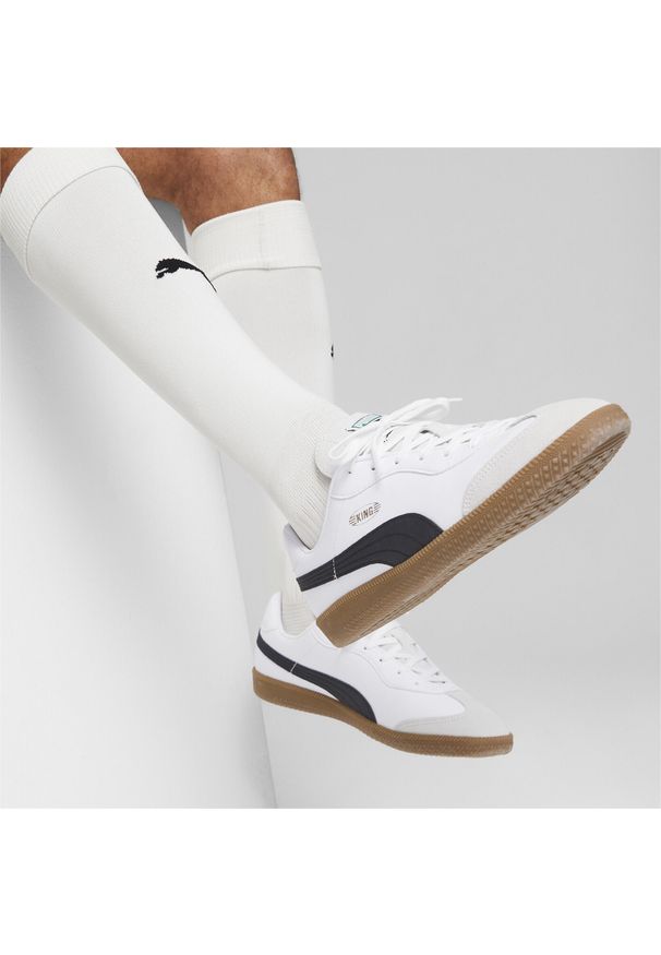 Puma - Buty piłkarskie KING 21 IT PUMA. Kolor: wielokolorowy, biały, beżowy. Sport: piłka nożna