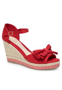 DeeZee Espadryle WYL2710-02 Czerwony. Kolor: czerwony. Materiał: materiał #8