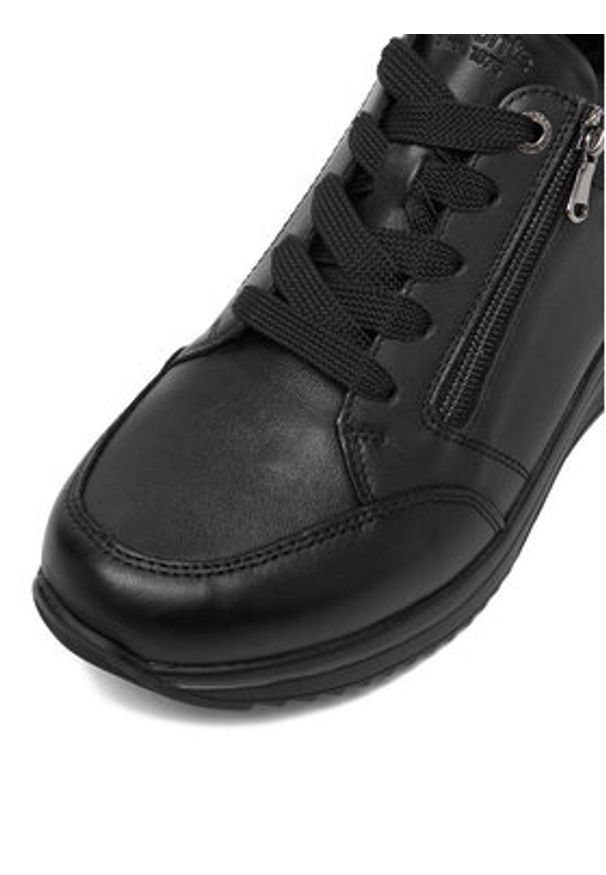 Remonte Sneakersy D0T03-00 Czarny. Kolor: czarny. Materiał: skóra
