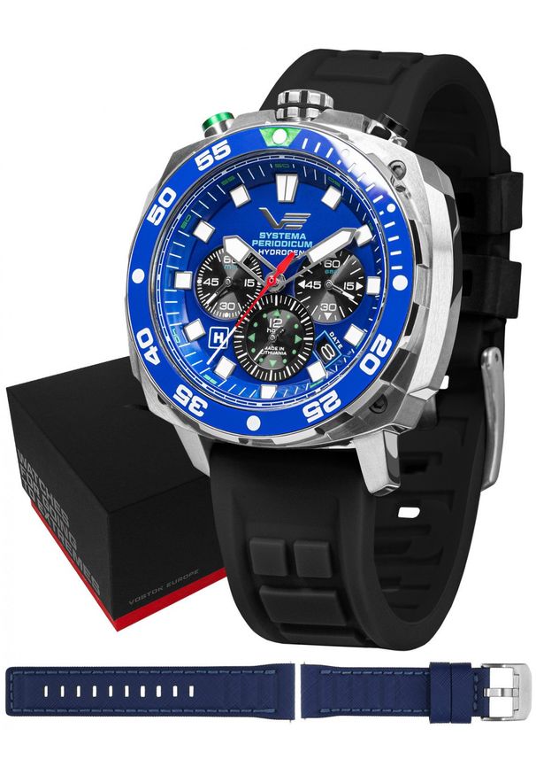 Zegarek męski Vostok Europe VK67-650A720SB czarny. Kolor: czarny