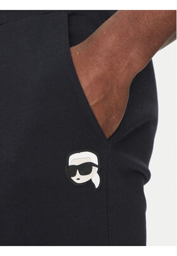 Karl Lagerfeld - KARL LAGERFELD Szorty sportowe 705014 552900 Granatowy Regular Fit. Kolor: niebieski. Materiał: bawełna. Styl: sportowy